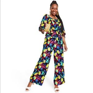 Women’s Lemon 🍋 Print Bardot Top-Tabitha Brown for Target